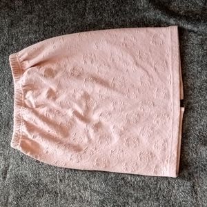 David N vintage blush pink jacquard pencil skirt